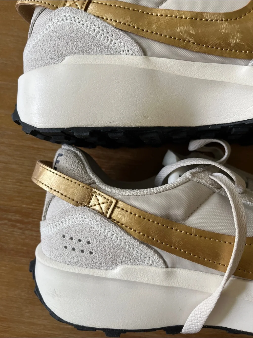 Nike Cream and Tan Low-Top Sneakers